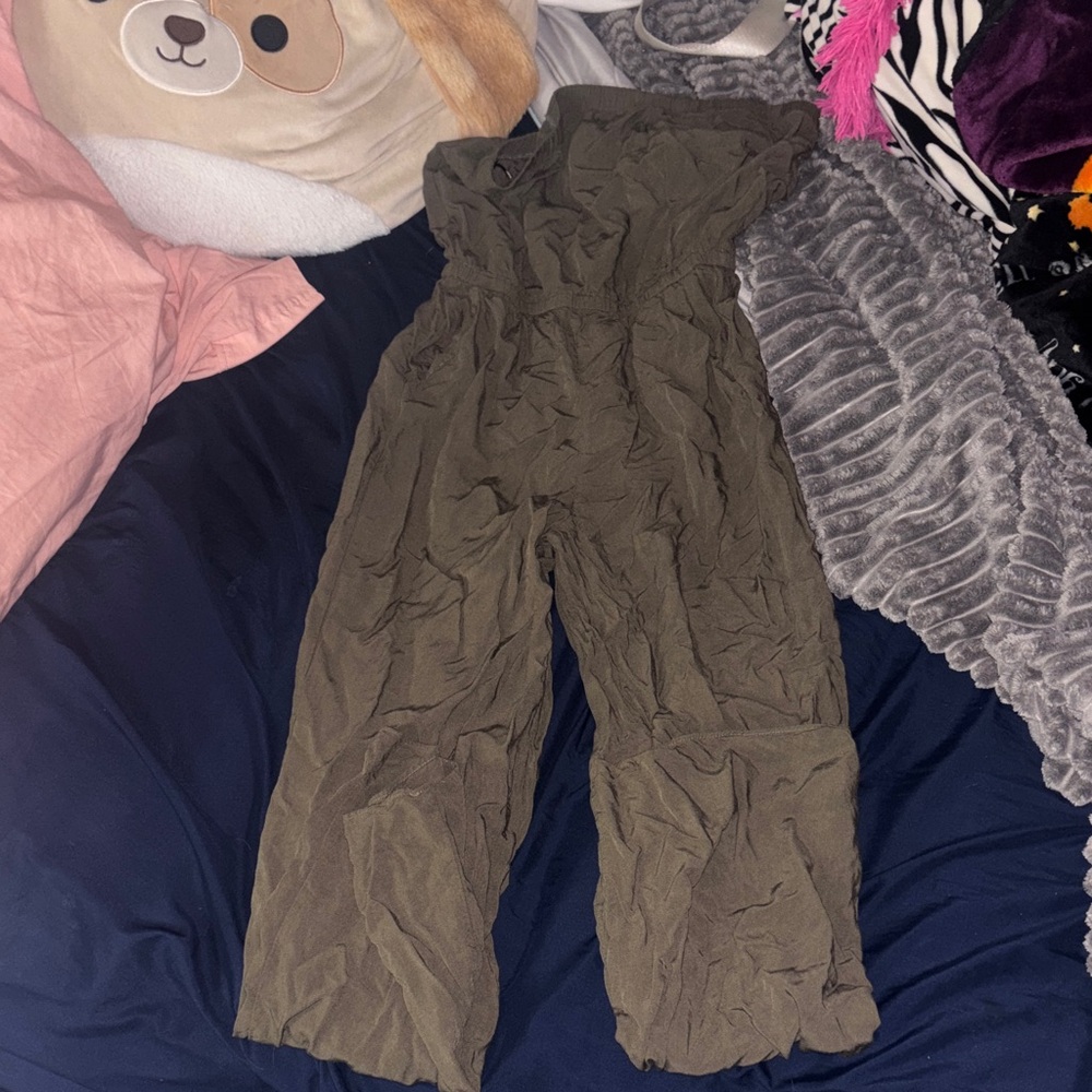 Forever 21 Khaki Jumpsuit